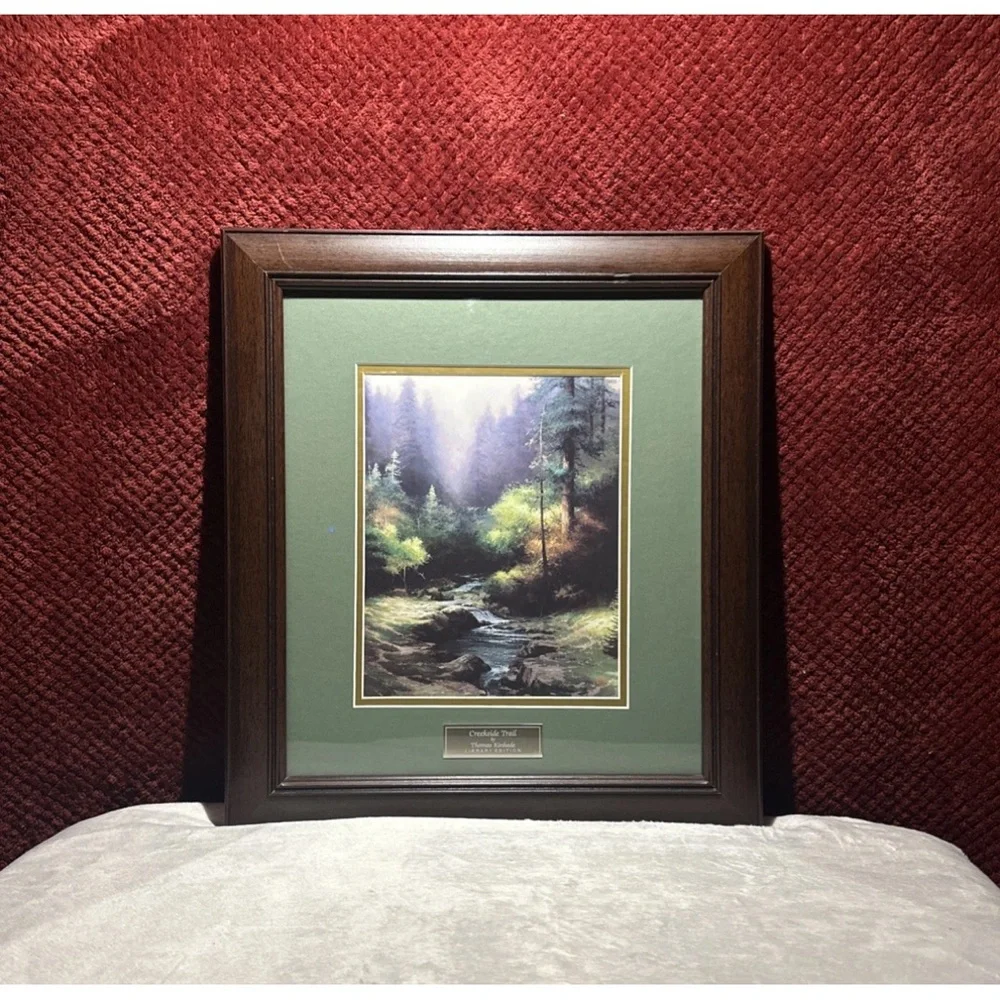 Thomas Kinkade Creekside Trail, Library Edition, Home Interior W/Certificate. ￼